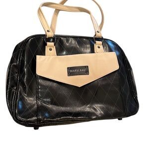 Mary Kay Quilted Tote Black‎ & Cream Travel Organizer Unisex Adults